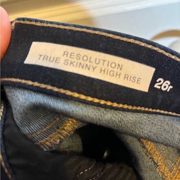 GAP Resolution True Skinny High Rise Dark Blue Jeans 26R EUC - Picture 8 of 8
